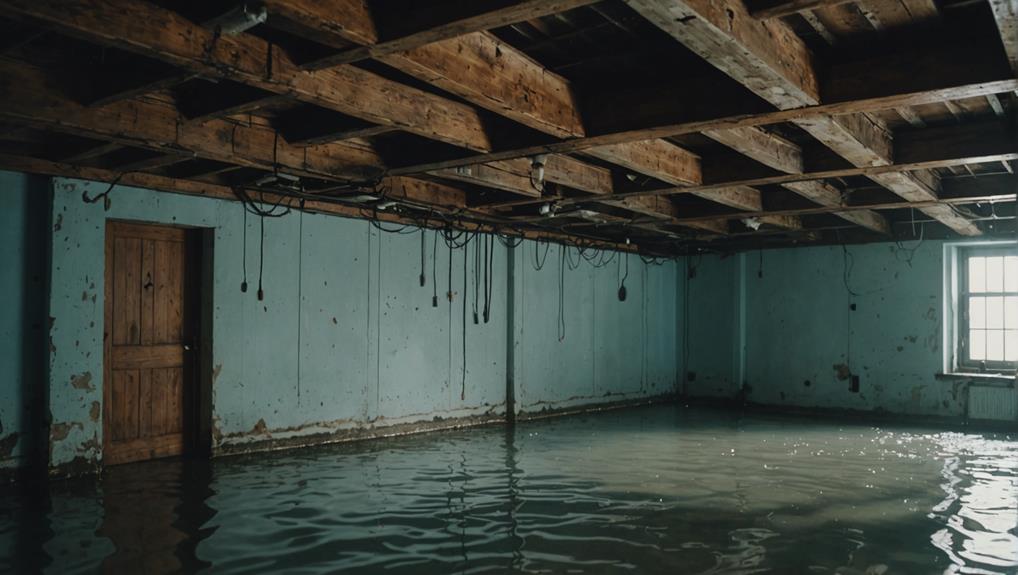 IICRC-certified water damage restoration equipment including dehumidifiers and air movers deployed in a Green Bay, WI home